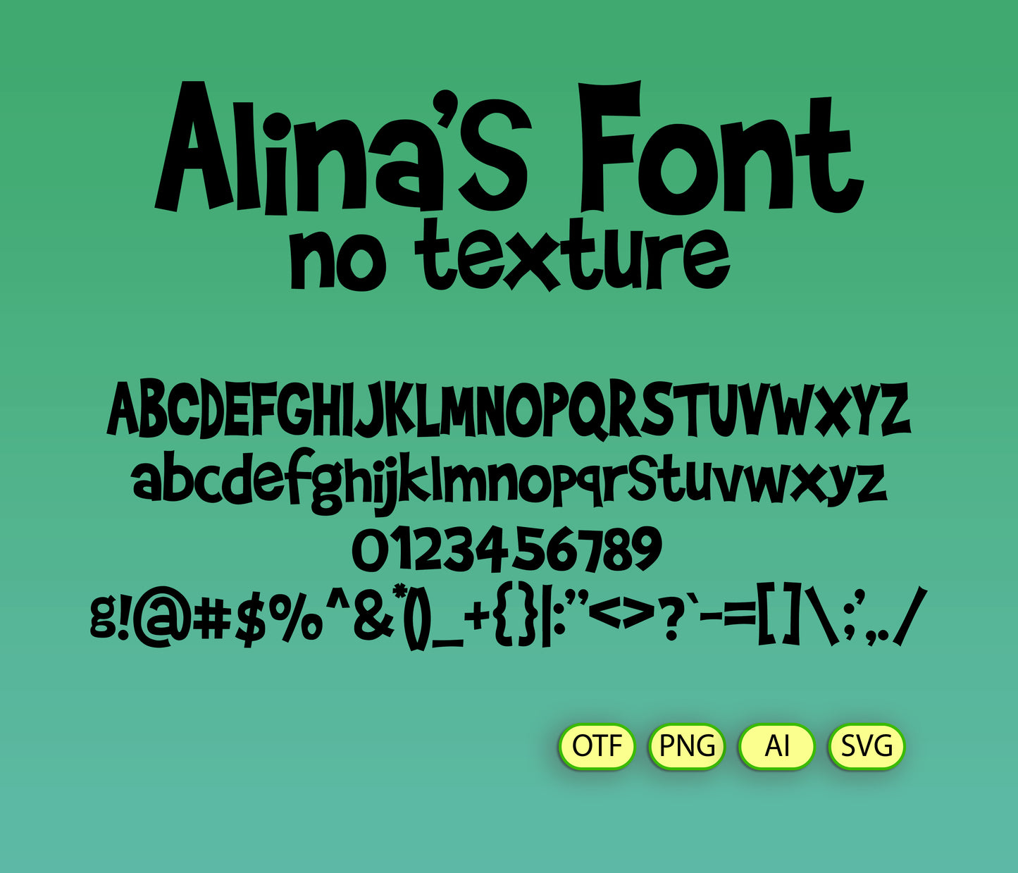 Veggie Friends Font Textured