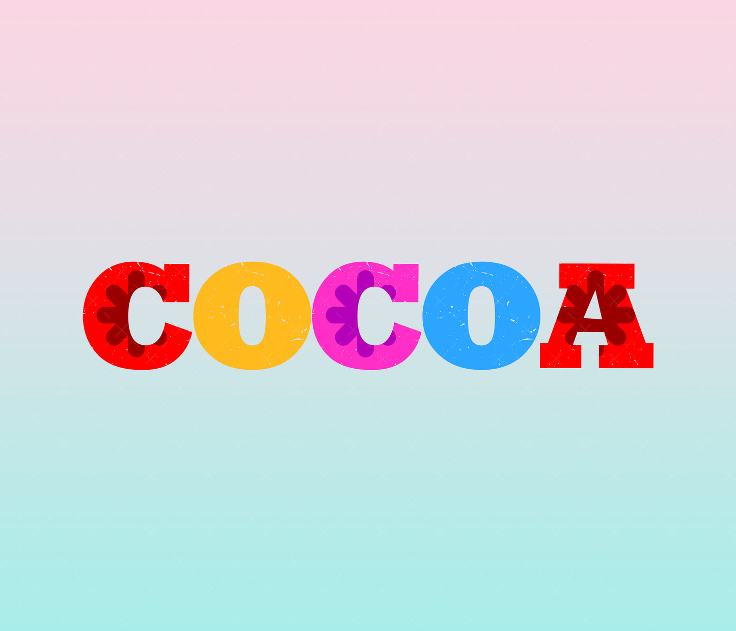 Coco Textured Colored Font For Crafting