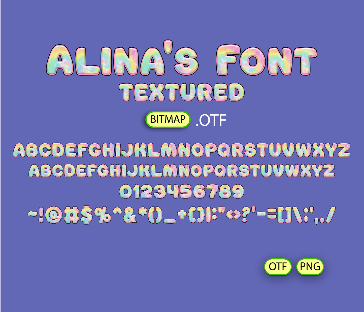 FREE Watercolor Artistic Expression Pattern Font