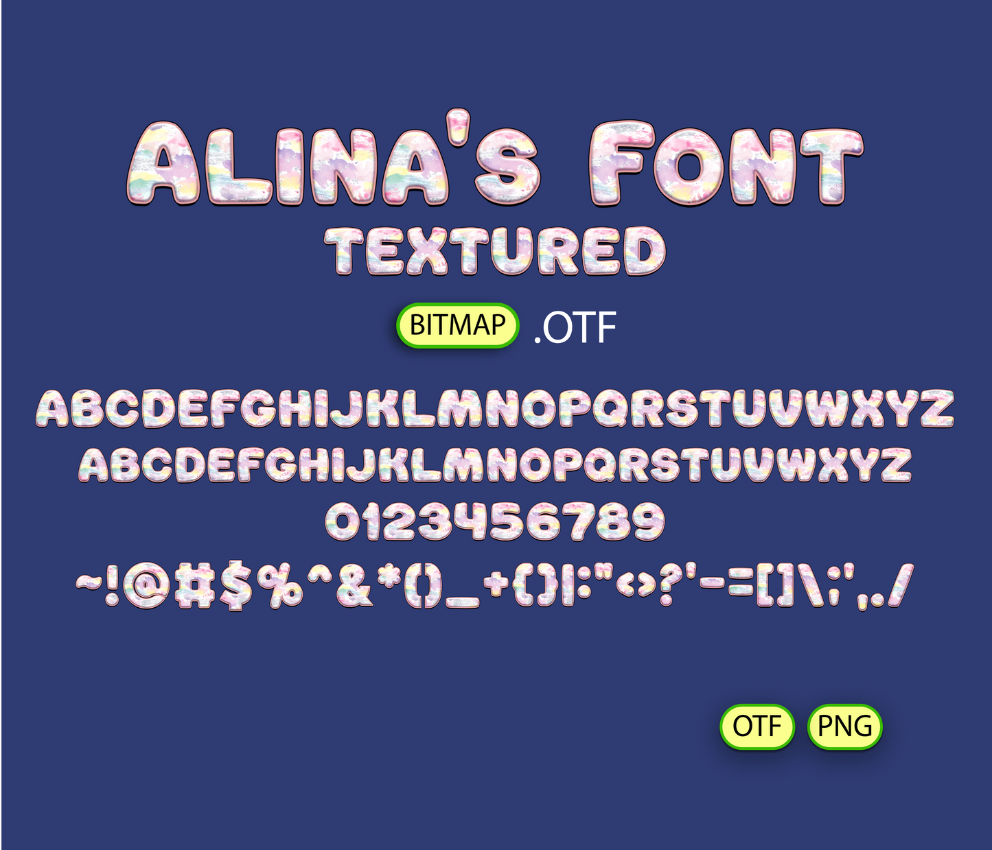 FREE Aqueous Brush Pattern Font