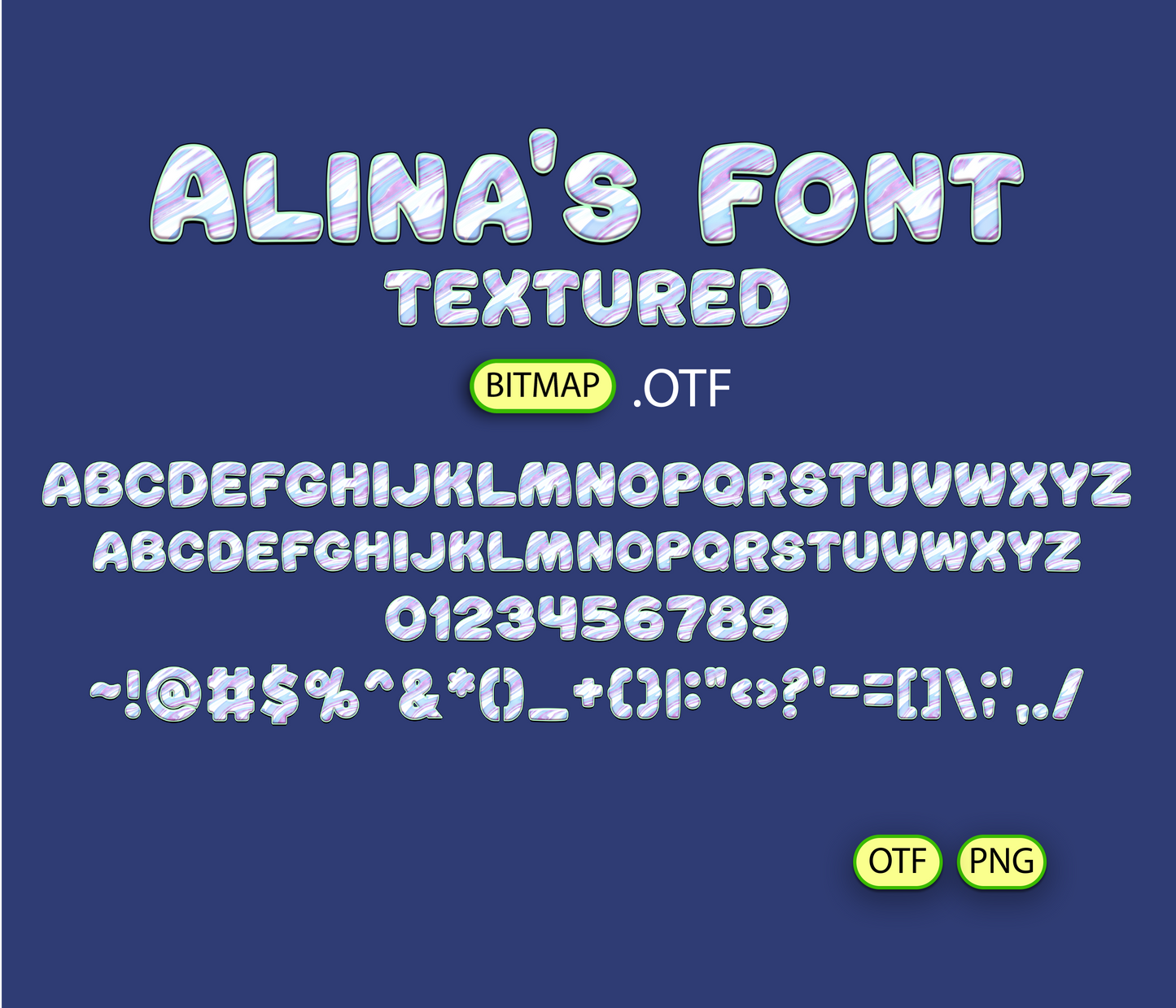 FREE Liquid Bloom Pattern Font