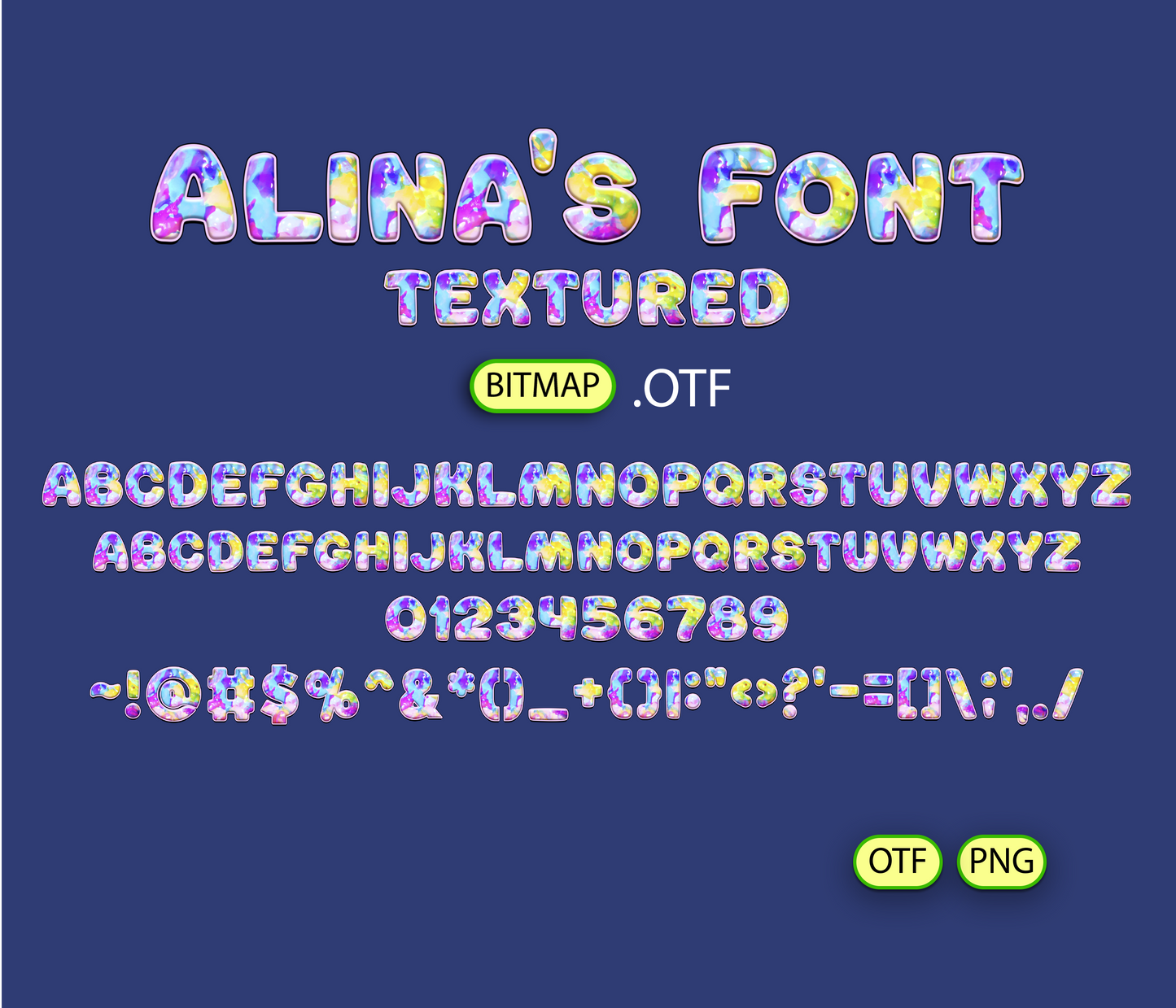 FREE Dreamy Splash Pattern Font