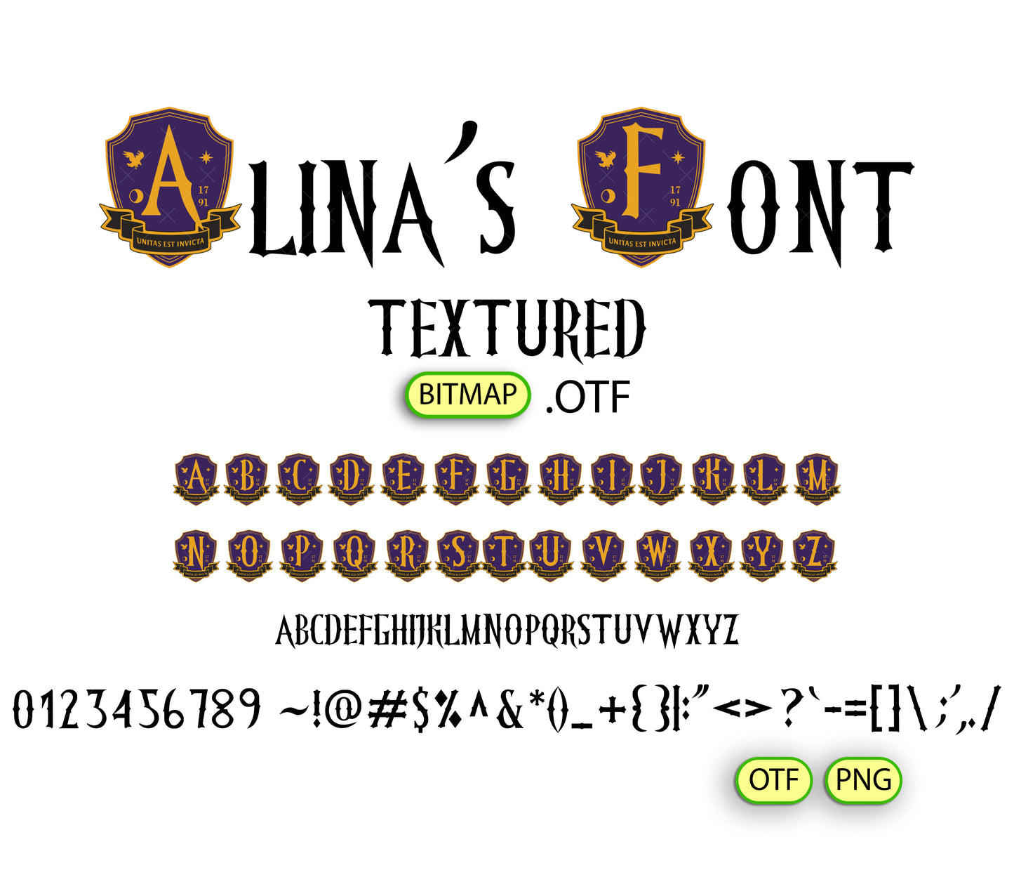 Gothic Heritage Font Textured