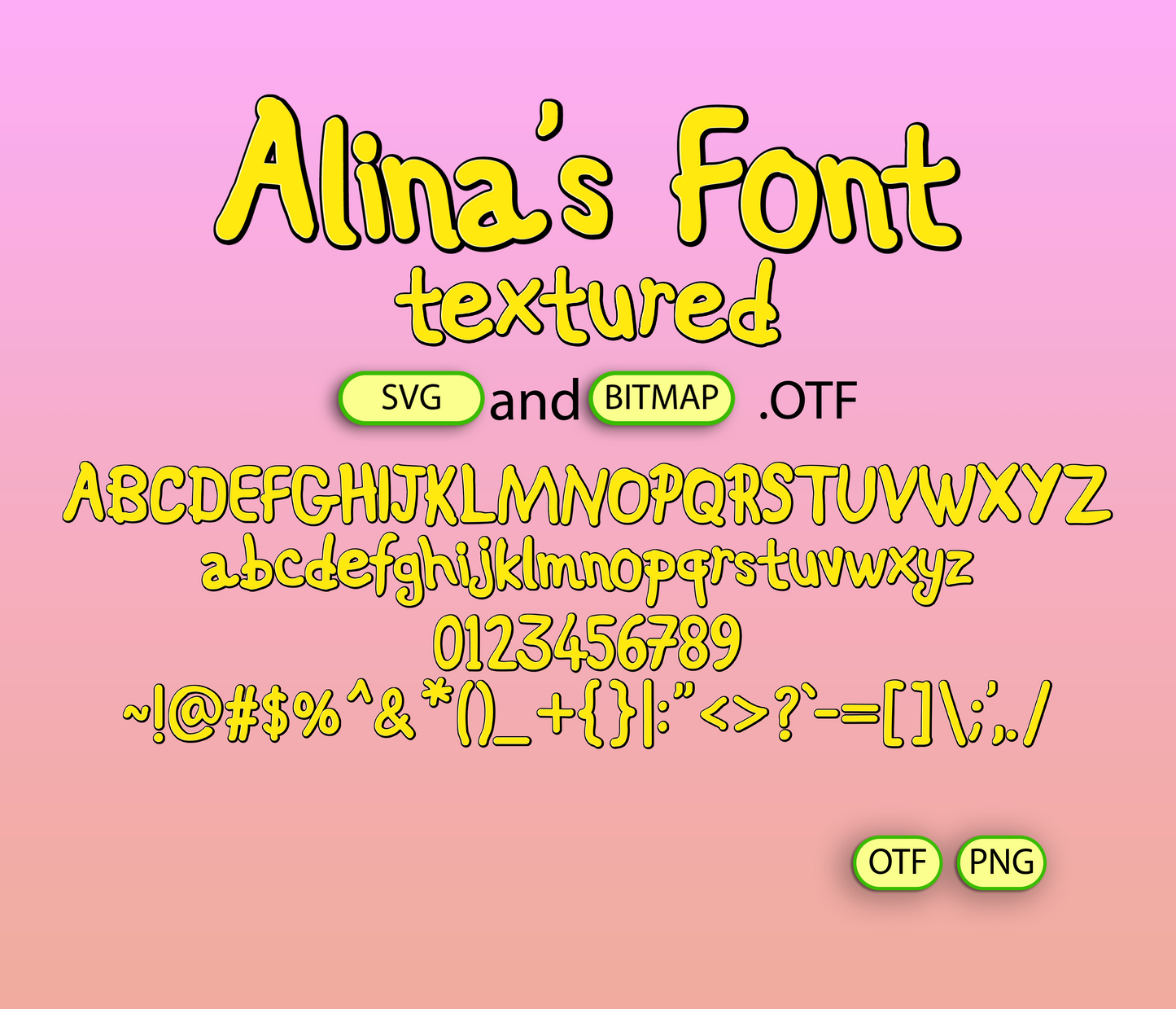 Woodland Friends Font Textured