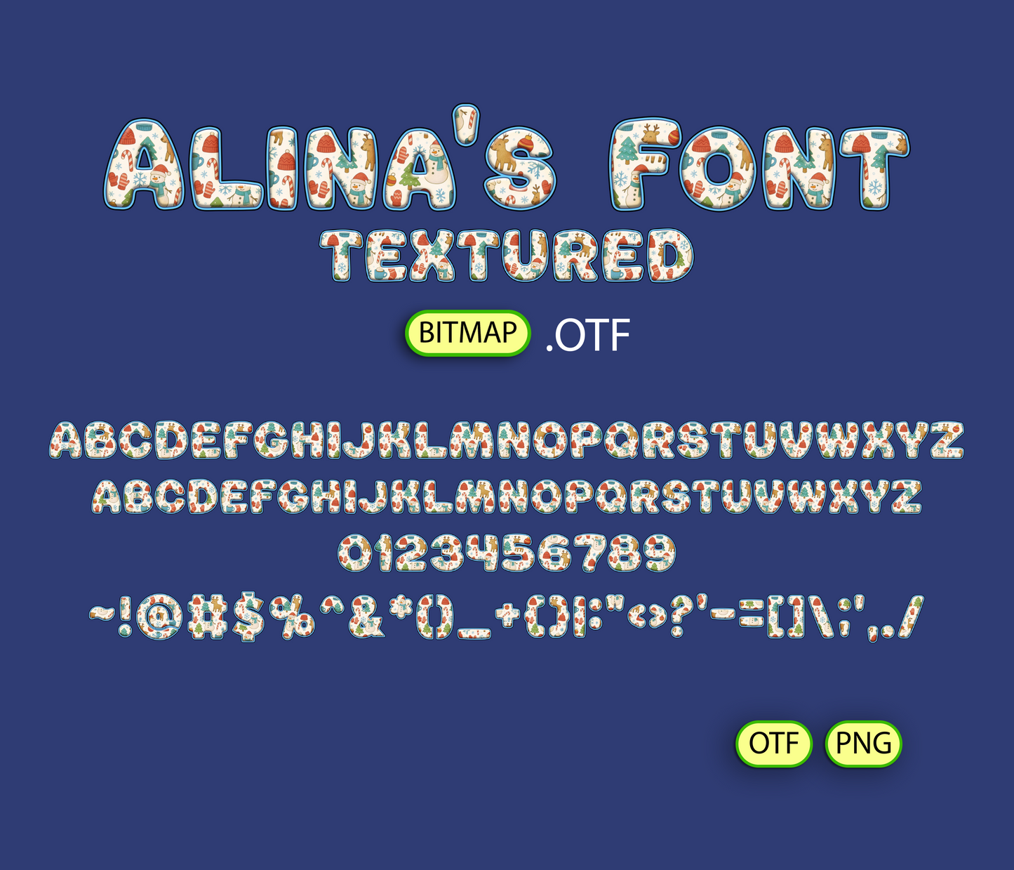 FREE Frosted Crystal Pattern Font