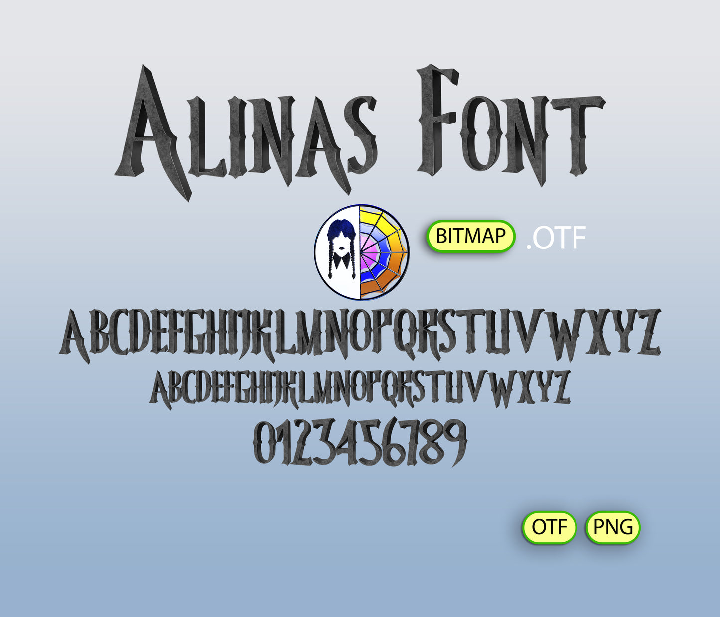 Gothic Family Font Textured