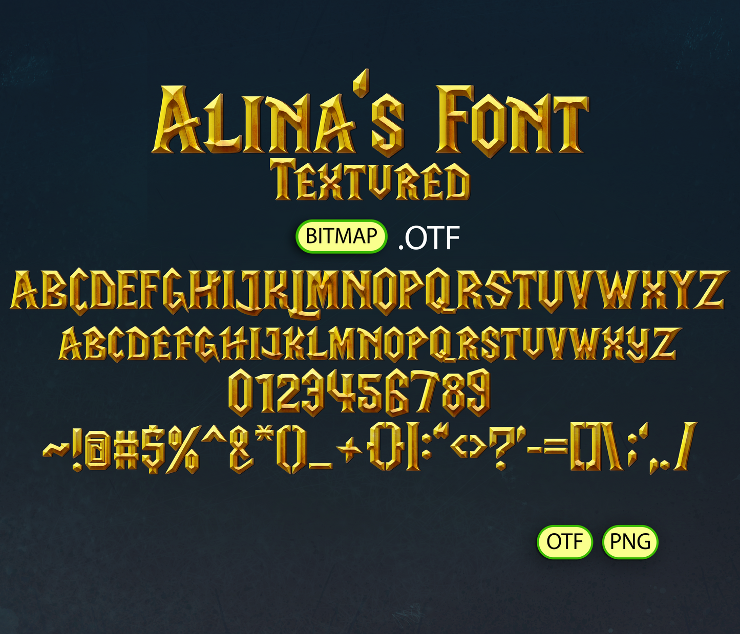 Epic Realms Font Textured